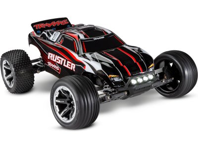 Traxxas Rustler 1:10 RTR modrý s LED osvětlením