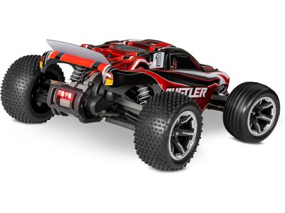 Traxxas Rustler 1:10 RTR modrý s LED osvětlením