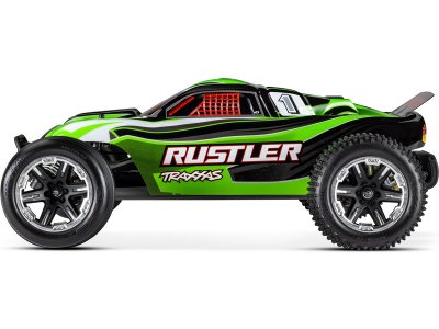 Traxxas Rustler 1:10 RTR modrý s LED osvětlením