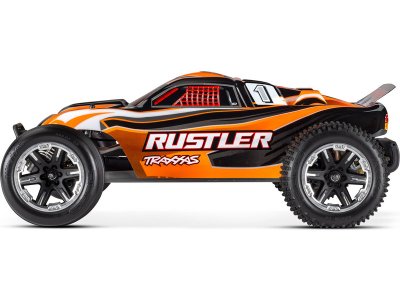 Traxxas Rustler 1:10 RTR modrý s LED osvětlením