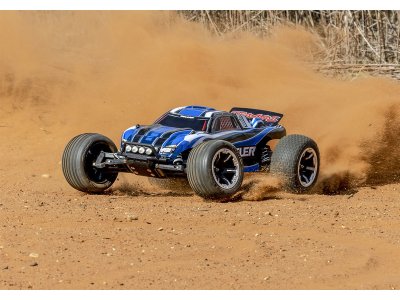 Traxxas Rustler 1:10 RTR modrý s LED osvětlením