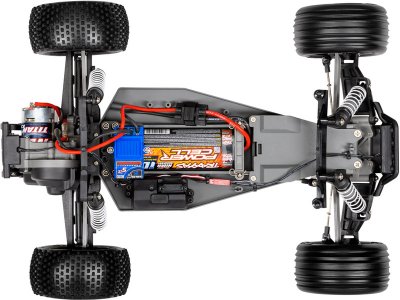 Traxxas Rustler 1:10 RTR modrý s LED osvětlením