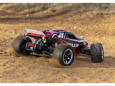 Traxxas Rustler 1:10 RTR modrý s LED osvětlením