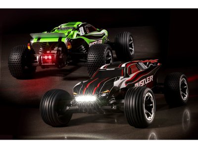 Traxxas Rustler 1:10 RTR modrý s LED osvětlením