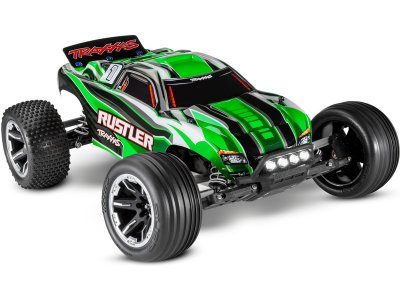 Traxxas Rustler 1:10 RTR modrý s LED osvětlením