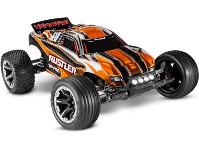 Traxxas Rustler 1:10 RTR modrý s LED osvětlením