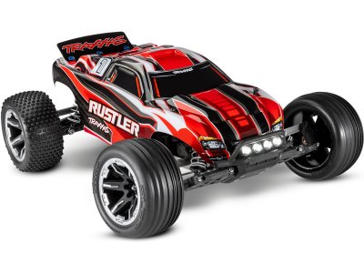 Traxxas Rustler 1:10 RTR modrý s LED osvětlením