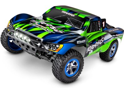 Traxxas Slash 1:10 RTR zelený s LED osvětlením