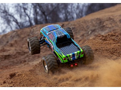 Traxxas Stampede 4WD 1:10 RTR modrý s LED osvětlením
