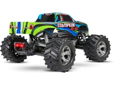 Traxxas Stampede 4WD 1:10 RTR modrý s LED osvětlením