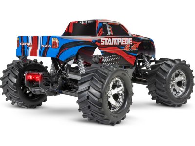 Traxxas Stampede 4WD 1:10 RTR modrý s LED osvětlením