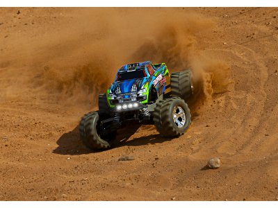 Traxxas Stampede 4WD 1:10 RTR modrý s LED osvětlením
