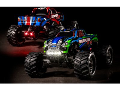 Traxxas Stampede 4WD 1:10 RTR modrý s LED osvětlením