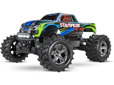 Traxxas Stampede 4WD 1:10 RTR modrý s LED osvětlením