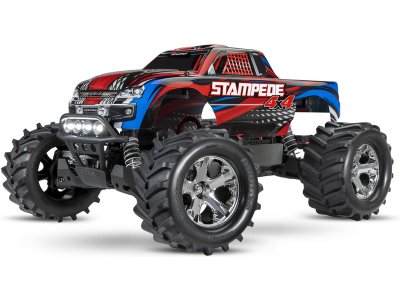 Traxxas Stampede 4WD 1:10 RTR modrý s LED osvětlením