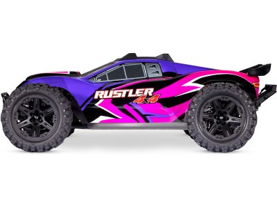 Traxxas Rustler 4WD 1:10 RTR oranžový s LED osvětlením