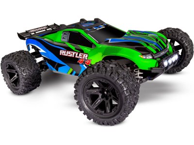 Traxxas Rustler 4WD 1:10 RTR oranžový s LED osvětlením