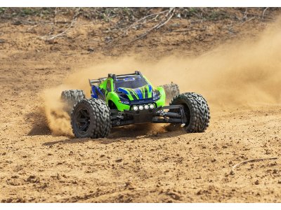 Traxxas Rustler 4WD 1:10 RTR oranžový s LED osvětlením