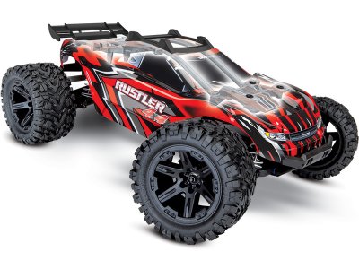 Traxxas Rustler 4WD 1:10 RTR oranžový s LED osvětlením