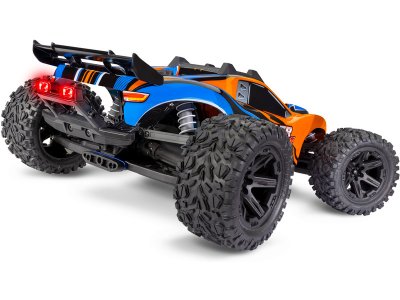 Traxxas Rustler 4WD 1:10 RTR oranžový s LED osvětlením