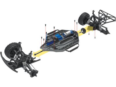 Traxxas Slash 4WD 1:10 RTR zelený s LED osvětlením