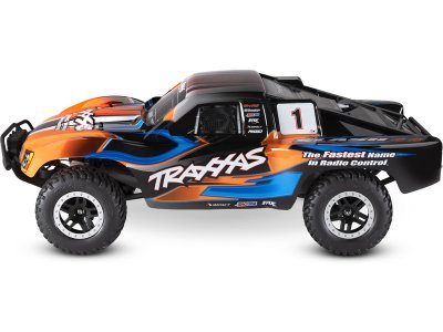 Traxxas Slash 4WD 1:10 RTR oranžový s LED osvětlením