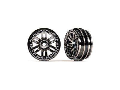 Traxxas disk 1.0" twin-spoke černý chrom (2)