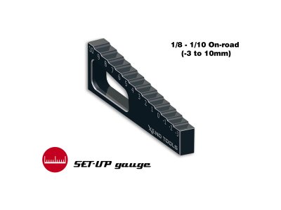 Měřidlo propadu ramen 1:8-1:10 (-3mm až +10mm)