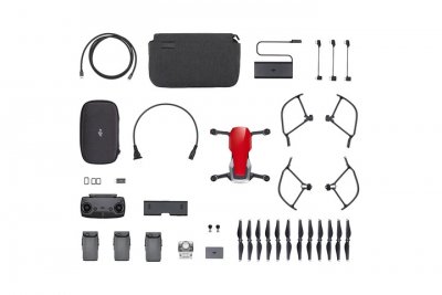 DJI - Mavic Air FLY MORE COMBO (Flame Red)