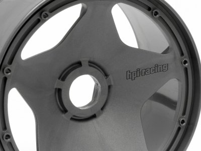 Super Star Wheel Gunmetal Rear (120X75Mm)