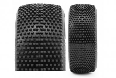 CLAYMORE V2 BUGGY C2 (SOFT) nalepené gumy, černé disky, 2 ks.