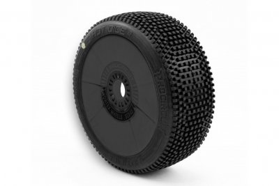 HOT DICE V2 BUGGY C1 (SUPER SOFT) nalepené gumy, černé disky, 2 ks.