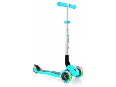 Globber - Koloběžka Primo Foldable Lights Lime Green
