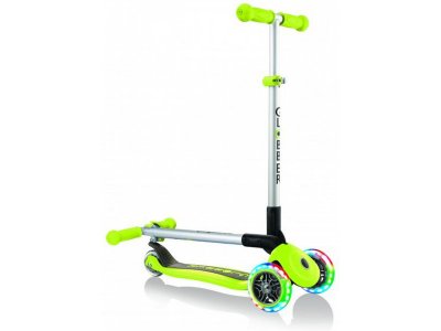 Globber - Koloběžka Primo Foldable Lights Lime Green