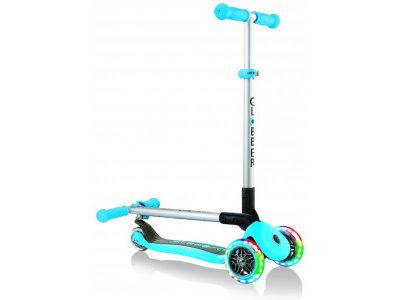 Globber - Koloběžka Primo Foldable Lights Lime Green