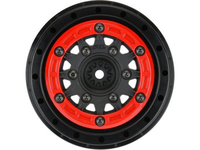 Pro-Line disk 2.2/3.0" Raid bead lock H12/H14 SC červeno-černý (2)