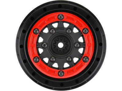 Pro-Line disk 2.2/3.0" Raid bead lock H12/H14 SC červeno-černý (2)