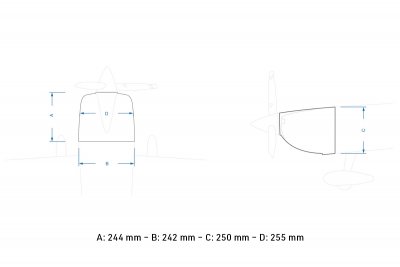 73" Laser 1850mm 35cc Oranžovo-Šedý