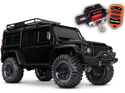 Traxxas TRX-4 Land Rover Defender 1:10 TQi RTR s navijákem černý