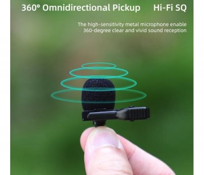 Lavalier Microphone for Insta360 ONE RS