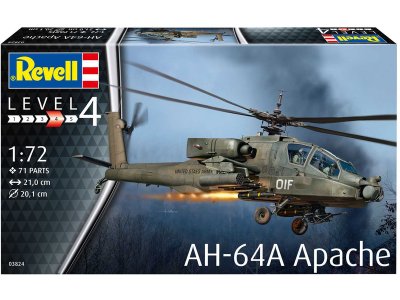 Revell vrtulník 03824 - AH-64A Apache (1:72)
