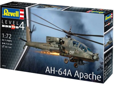 Revell vrtulník 03824 - AH-64A Apache (1:72)