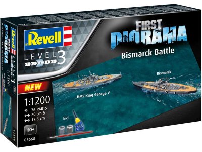 Revell Set lodě 05668 - Bismarck Battle (1:1200)