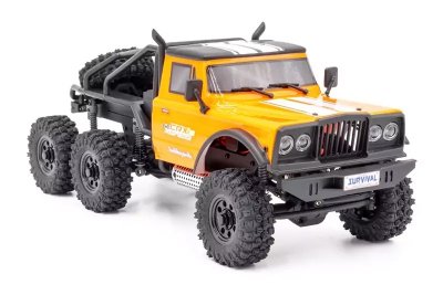RTR HOBBYTECH CRX18 Truck Trail 1/18, 6wd, krátká verze, - oranžová
