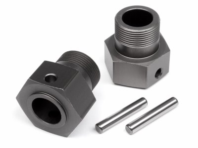 Wheel Hex Hub 24X27Mm (Gunmetal/2Pcs)