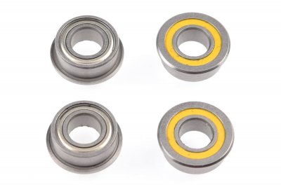 Ultra kuličkové ložiska 5x10x4mm, s límcem, 4 ks.
