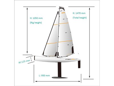 Joysway Dragon Flite 95 V2 plachetnice 2.4GHz RTR
