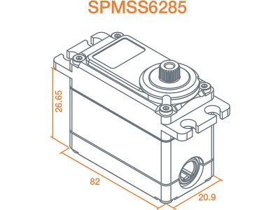 Spektrum servo S6285 High Torque HV MG Race