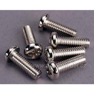 Traxxas šroub křížový M4x12mm půlkulatá hlava zink. (6)