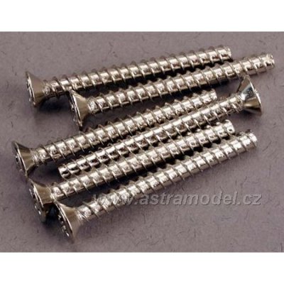 Traxxas vrut křížový 3x28mm zápustná hlava zink. (6)